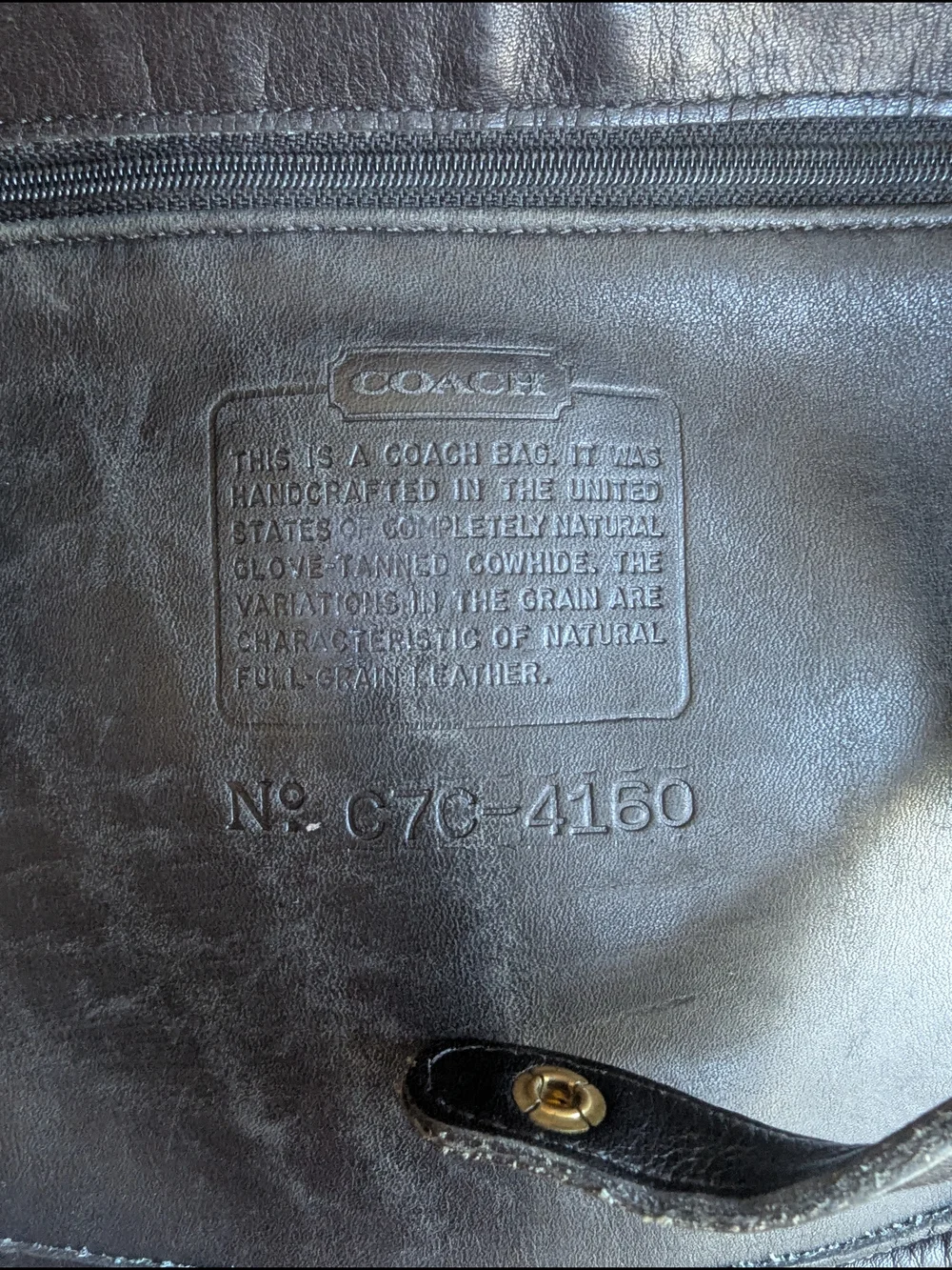 vintage 1990s Coach Soho Sling Bag (Style Number 4160
